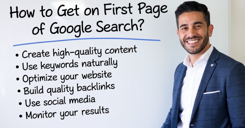 How to Get on First Page of Google Search?